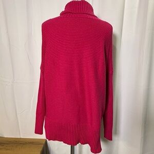 Women's Pink Turtleneck Sweater